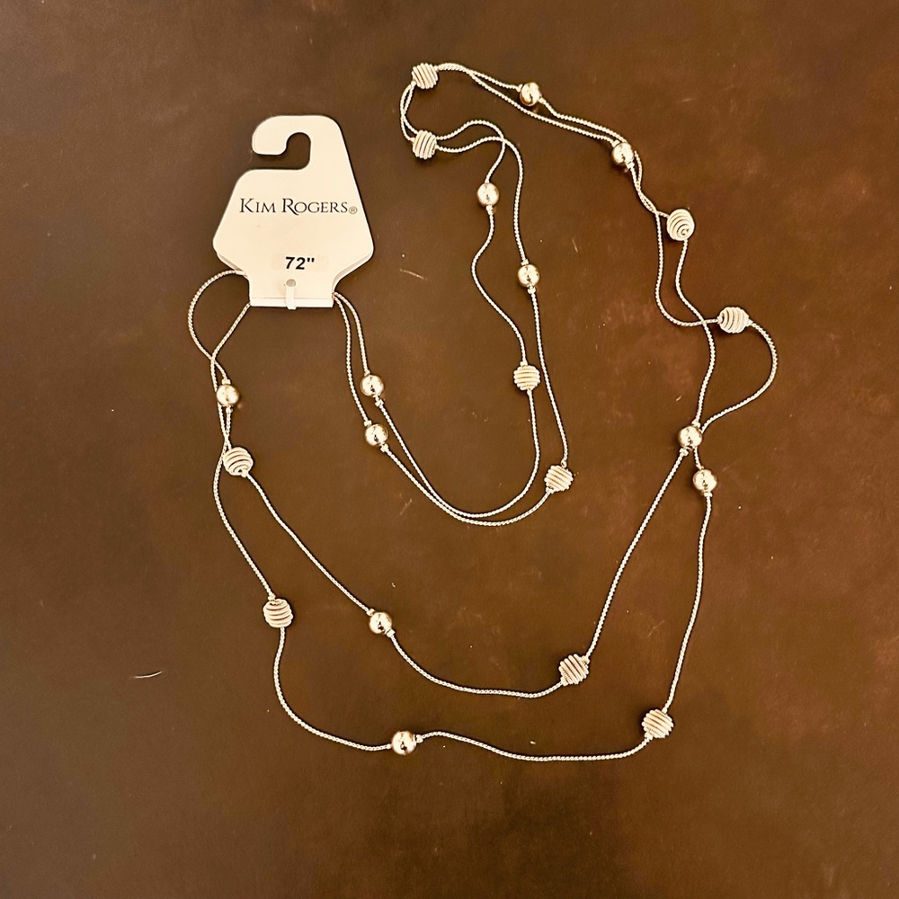 Kim Rogers Gold-toned Beaded Necklace